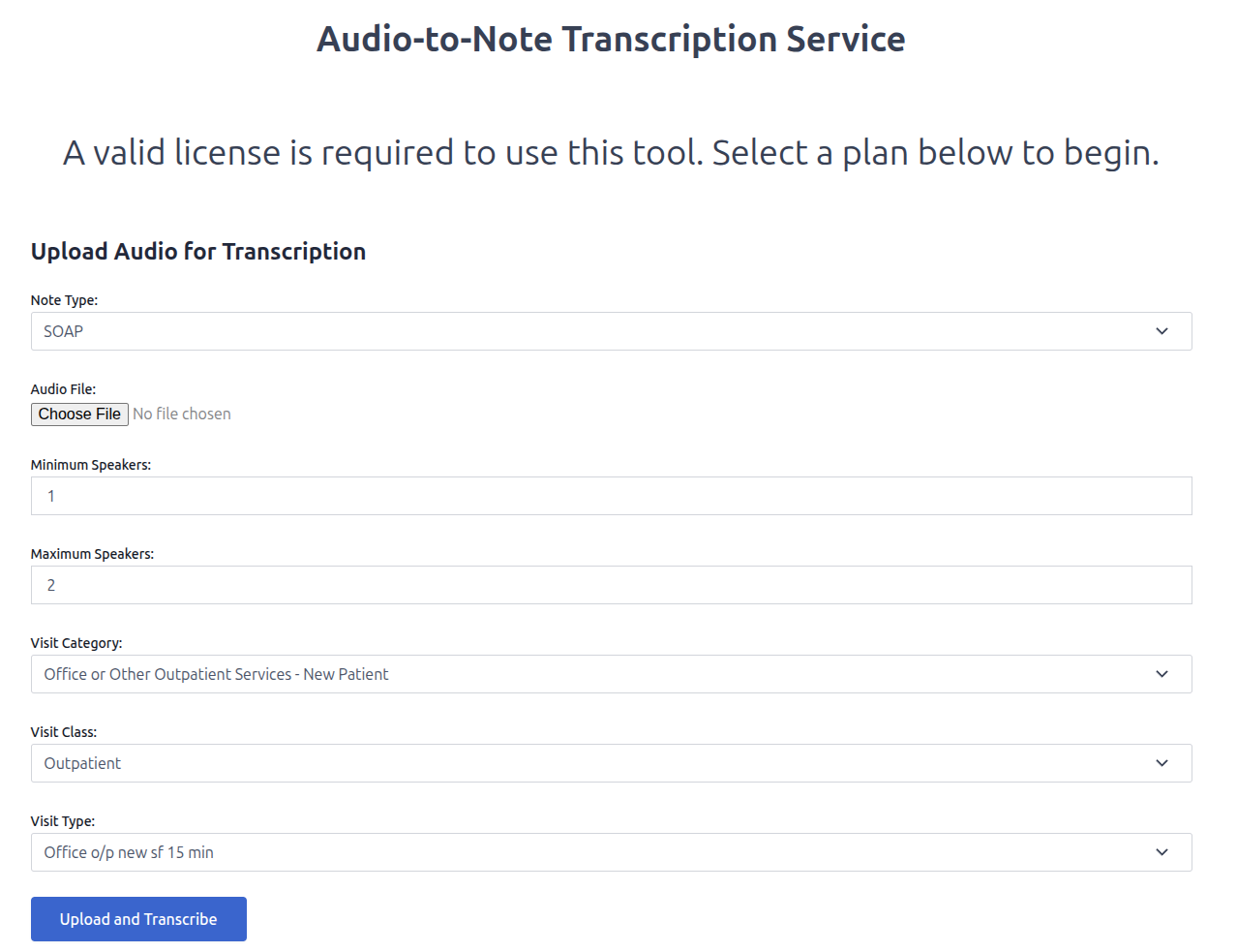 Step 1: Upload or Summarize
